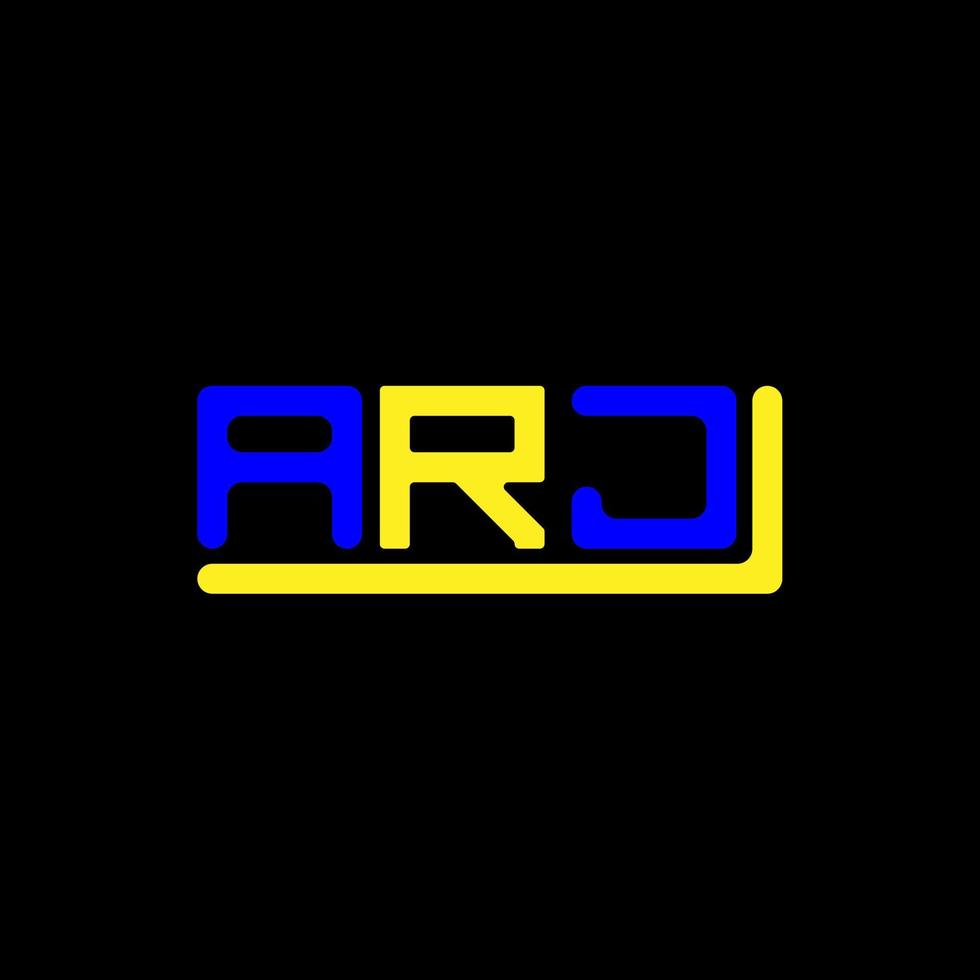 kreatives Design des arj-Buchstabenlogos mit Vektorgrafik, arj-einfachem und modernem Logo. vektor