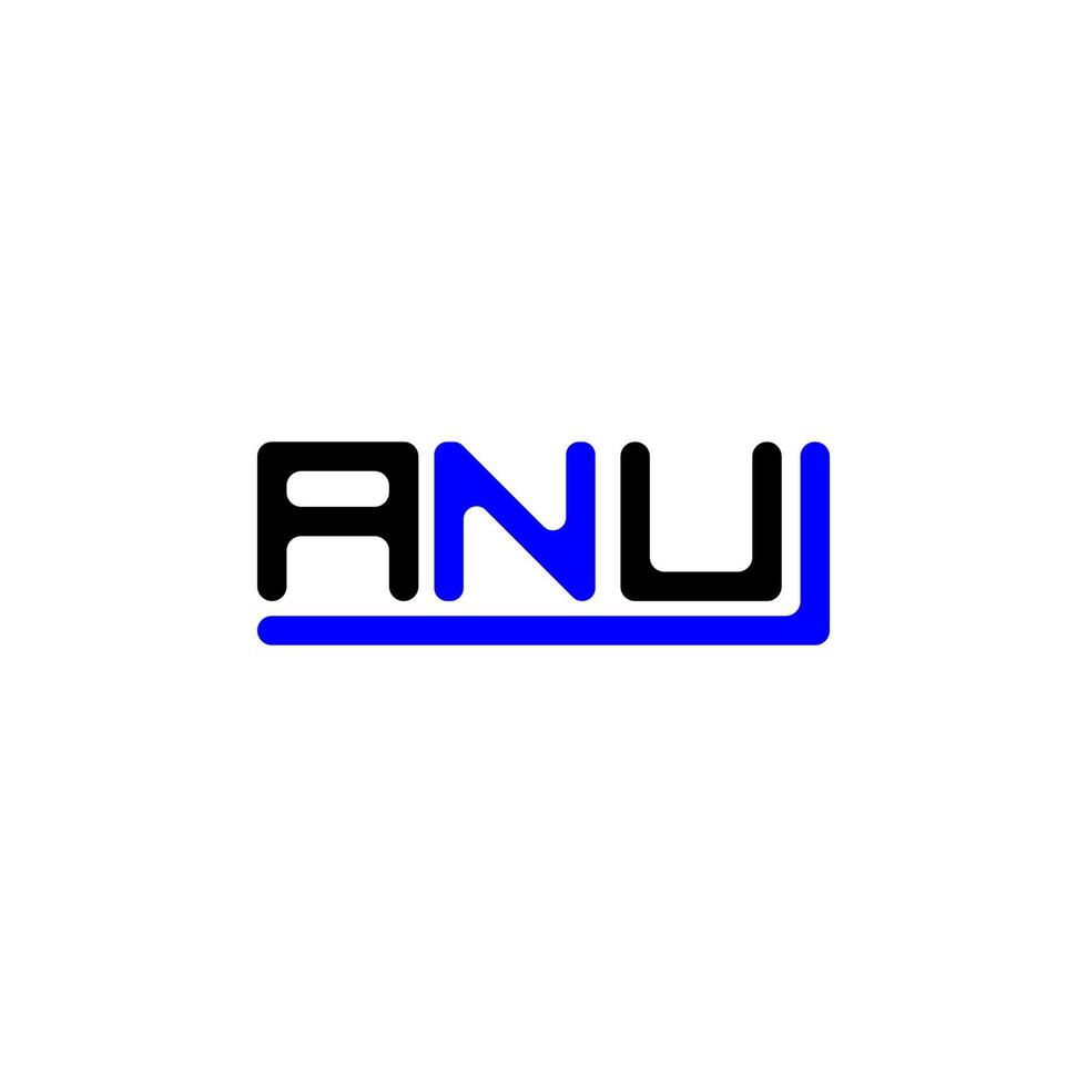 anu brev logotyp kreativ design med vektor grafisk, anu enkel och modern logotyp.