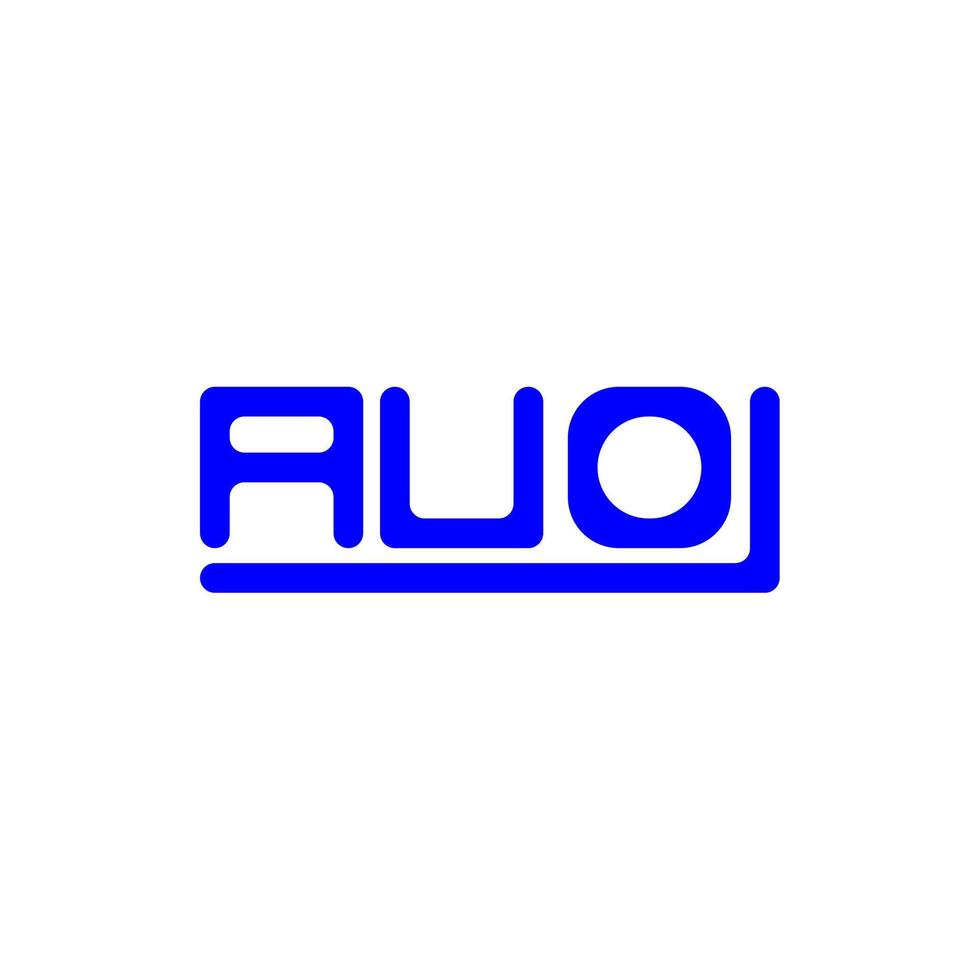 auo brev logotyp kreativ design med vektor grafisk, auo enkel och modern logotyp.