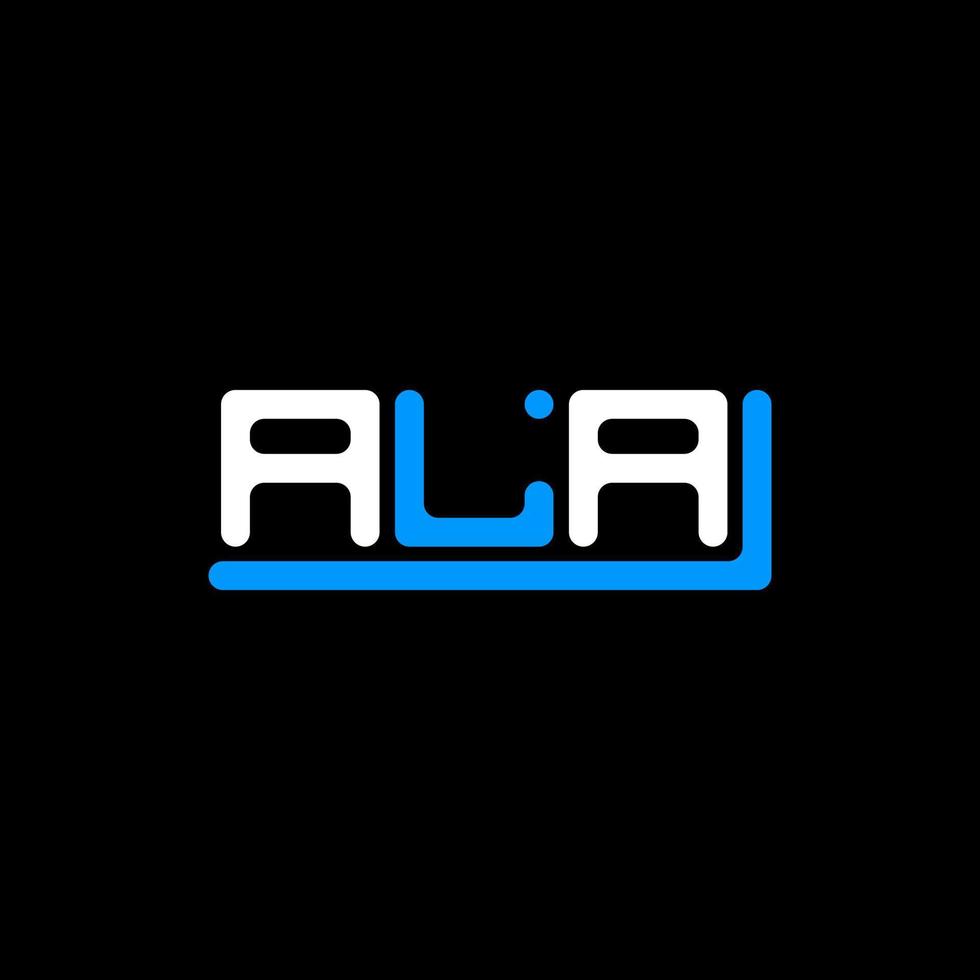 ala Brief Logo kreatives Design mit Vektorgrafik, ala einfaches und modernes Logo. vektor