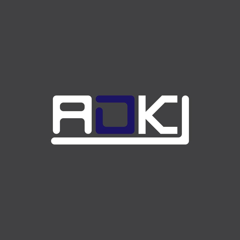 adk brev logotyp kreativ design med vektor grafisk, adk enkel och modern logotyp.