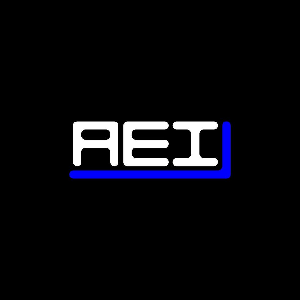 aei letter logo kreatives design mit vektorgrafik, aei einfaches und modernes logo. vektor