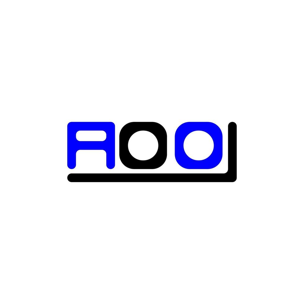 aoo brev logotyp kreativ design med vektor grafisk, aoo enkel och modern logotyp.