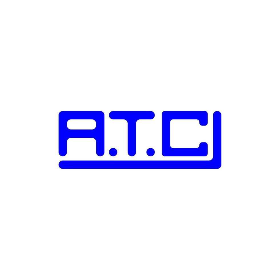 atc brev logotyp kreativ design med vektor grafisk, atc enkel och modern logotyp.