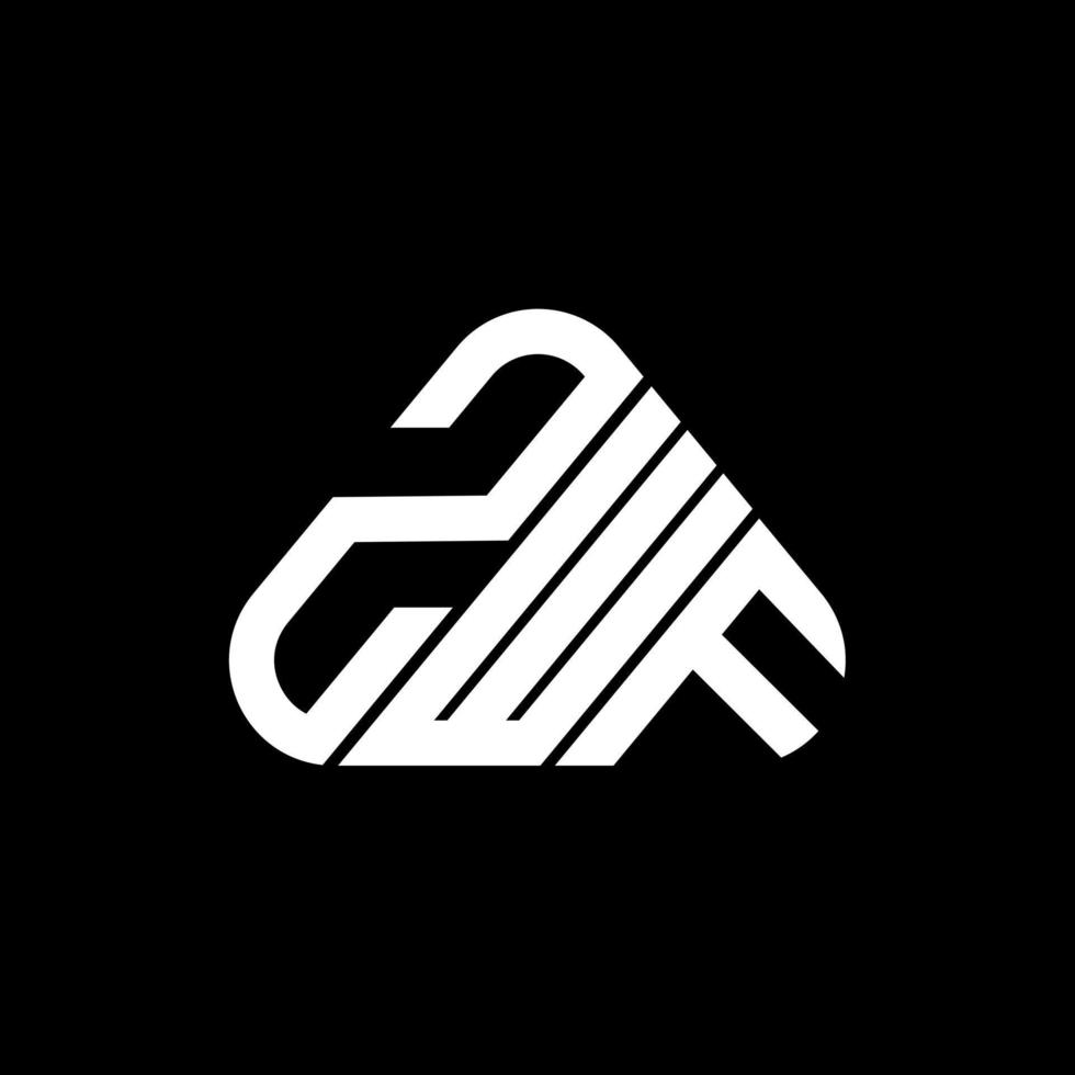 zwf Letter Logo kreatives Design mit Vektorgrafik, zwf einfaches und modernes Logo. vektor