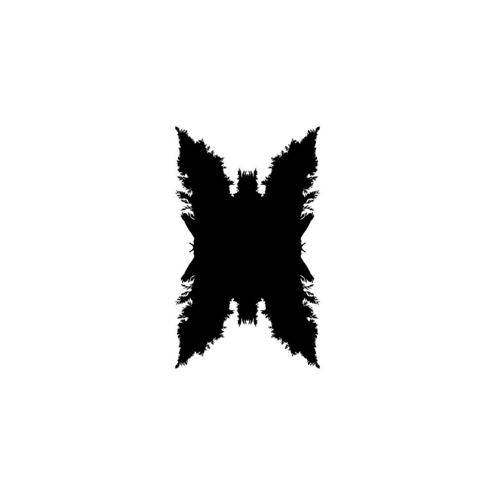 rorschach testa ikon. enkel stil rorschach testa bakgrund symbol. varumärke logotyp design element. rorschach testa t-shirt utskrift. vektor för klistermärke.