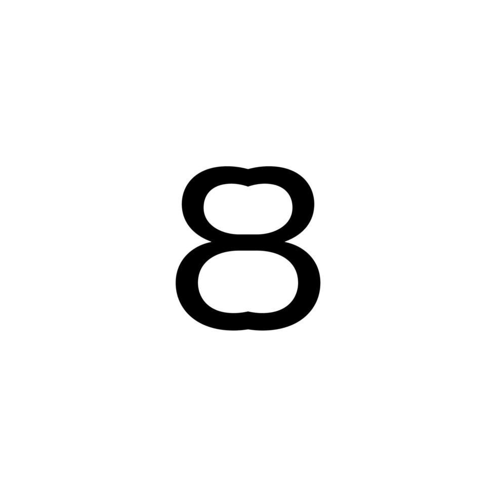 8-Symbol. einfacher Stil 8. März Poster Hintergrundsymbol. Markenlogo-Designelement. 8 T-Shirt-Druck. Vektor für Aufkleber.
