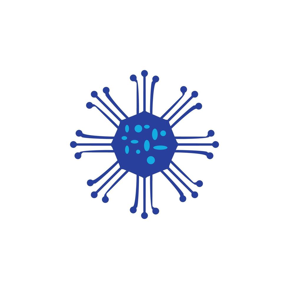 Corona-Virus-Symbol. Hintergrundsymbol für Corona-Virus-Poster im einfachen Stil. Markenlogo-Designelement. Corona-Virus-T-Shirt-Druck. Vektor für Aufkleber.