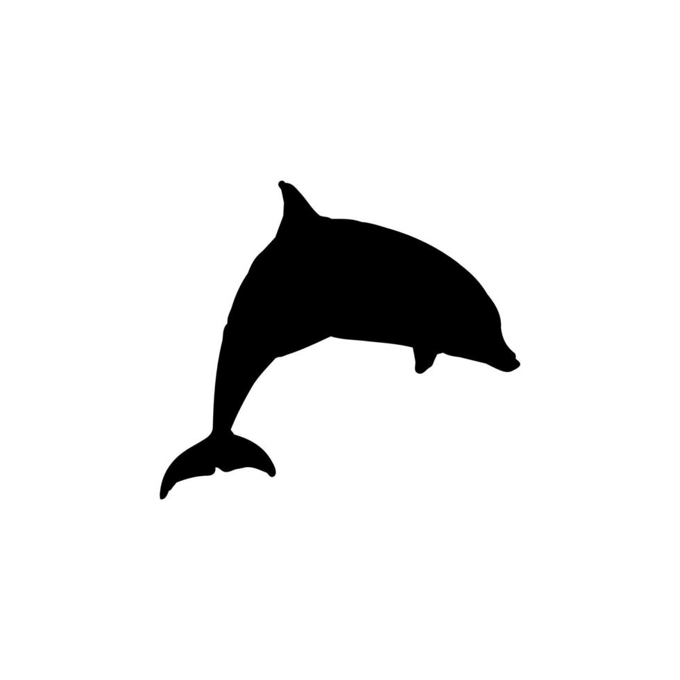 delfin ikon. enkel stil delfin visa affisch bakgrund symbol. delfin varumärke logotyp design element. delfin t-shirt utskrift. vektor för klistermärke.