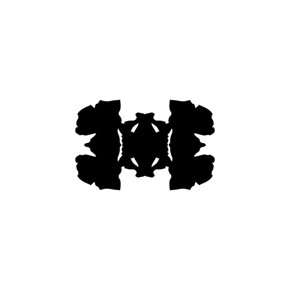 Rorschach-Testsymbol. einfaches Rorschach-Test-Hintergrundsymbol. Markenlogo-Designelement. rorschach test t-shirt bedrucken. Vektor für Aufkleber.