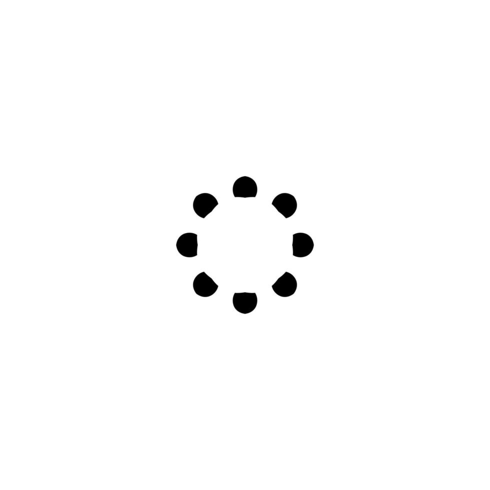 Ladesymbol. Hintergrundsymbol für das Laden der Webseite im einfachen Stil. Laden des Logo-Design-Elements. Laden des T-Shirt-Drucks. Vektor für Aufkleber.