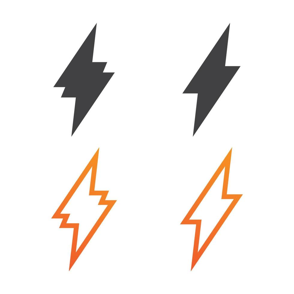 Flash-Elektro-Logo-Vektor-Icon-Set Illustration Design-Vorlage. bolzenenergie icon.electric logo flash vektorbolzen vektor