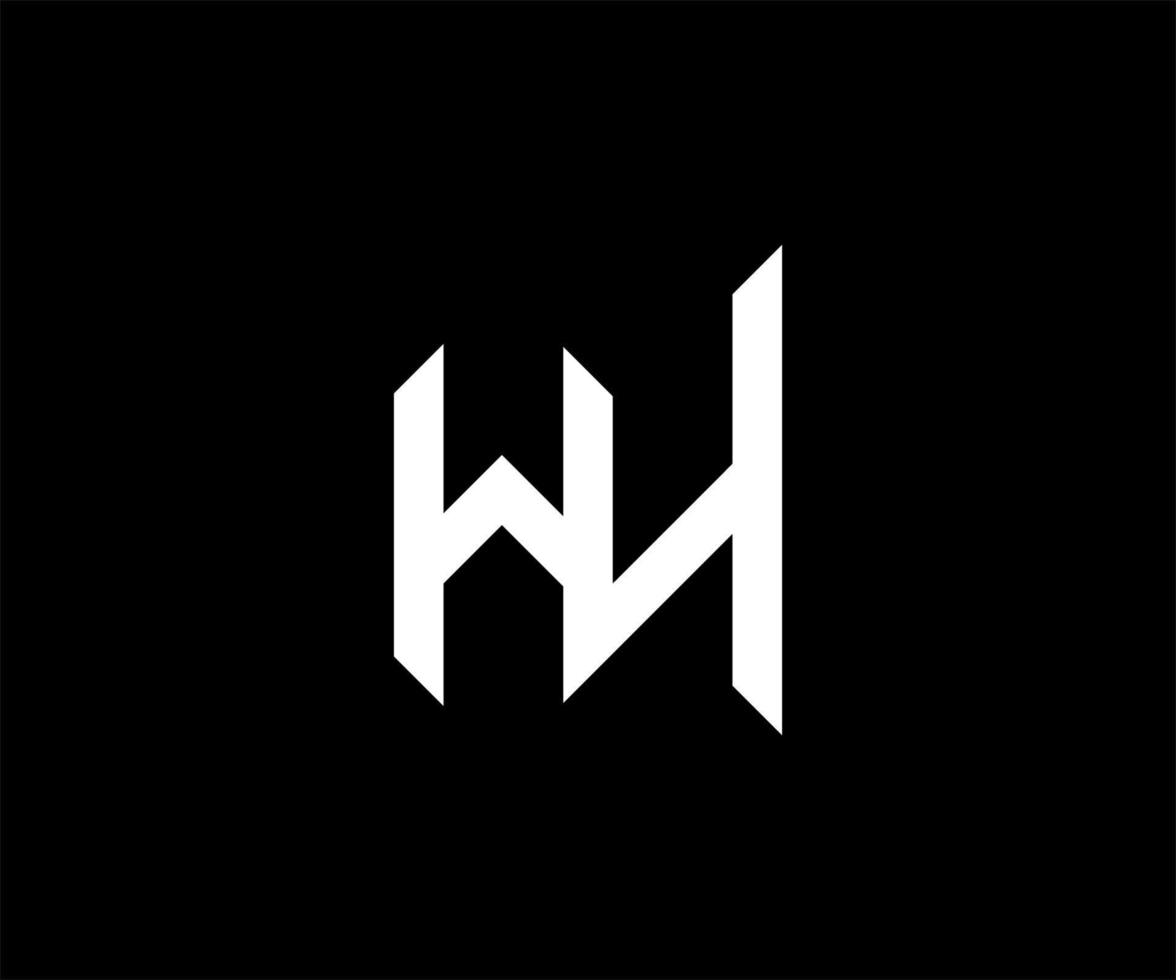 wh-Logo-Design-Vorlage-Vektor-Illustration. wh-Logo. wh-Logo-Design-Vorlage-Vektor-Illustration. vektor