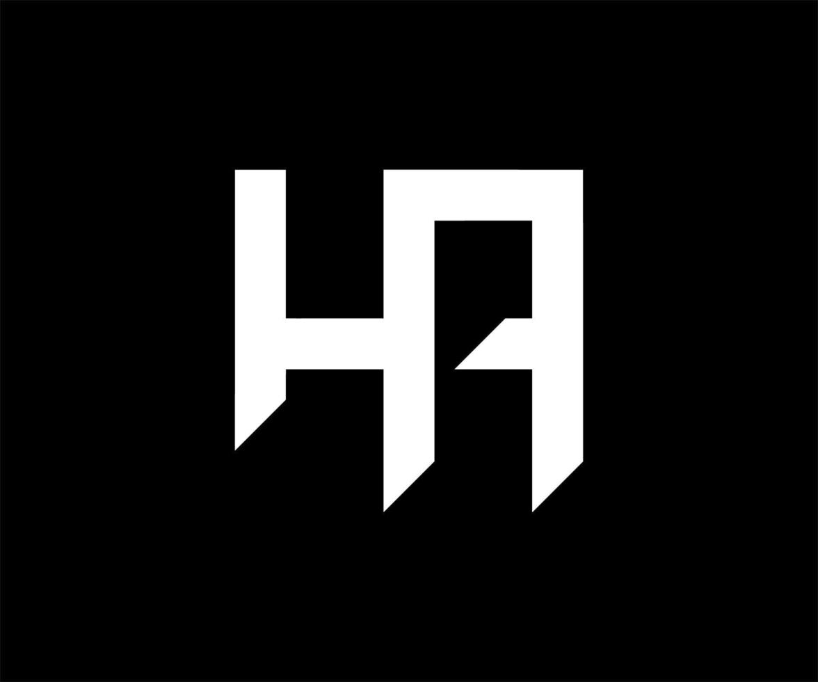 Buchstabe h Logo Design Vektorvorlage. Ha-Logo. ha Anfangsbuchstaben-Logo-Design-Vektorvorlage. ha kreatives Logo-Design. vektor