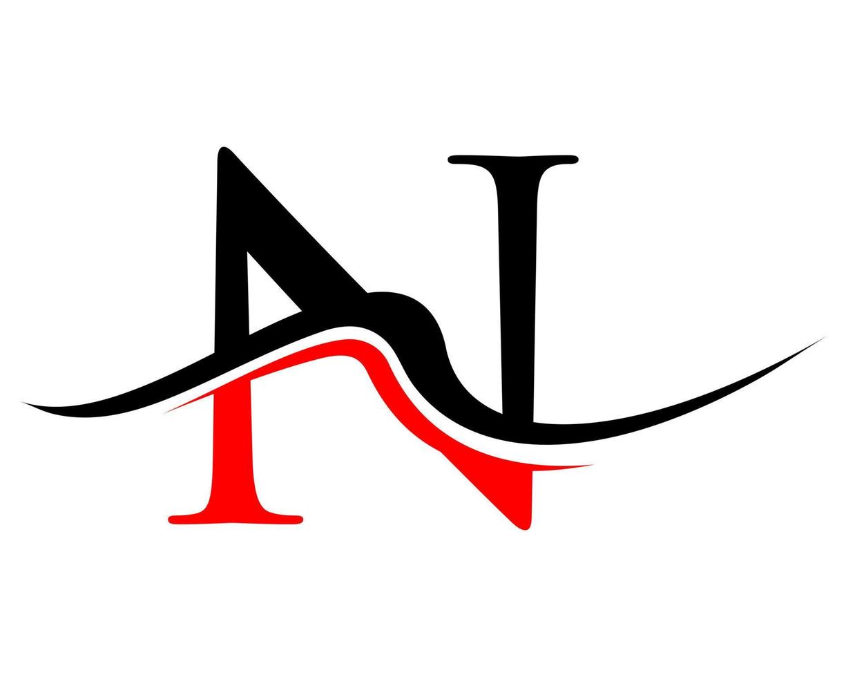 första brev n logotyp design. monogram och kreativ alfabet logotyp vektor mall