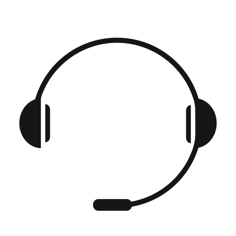 Kopfhörer-Symbol isoliert auf weißem Hintergrund. Kopfhörer-Symbol einfaches Zeichen vektor