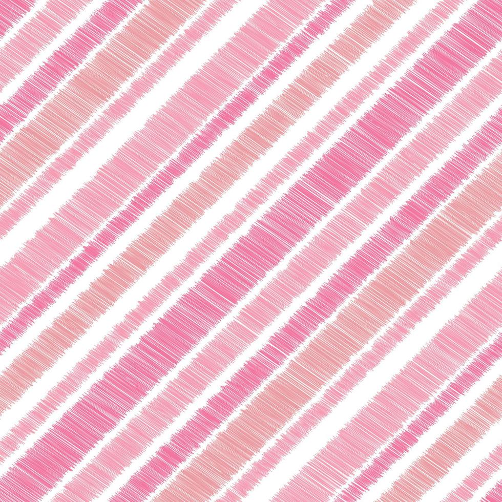 sömlös vektor ikat vit rosa bakgrund tyg mönster rand obalans rand mönster söt vertikal rosa röd pastell Färg Ränder annorlunda storlek rutnät för valentine dag kärlek tyg mönster.