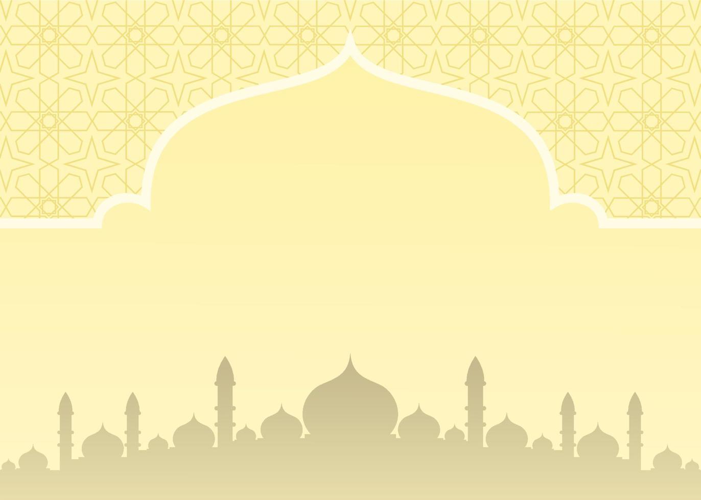 Hintergrunddesign mit Illustration der Moschee vektor