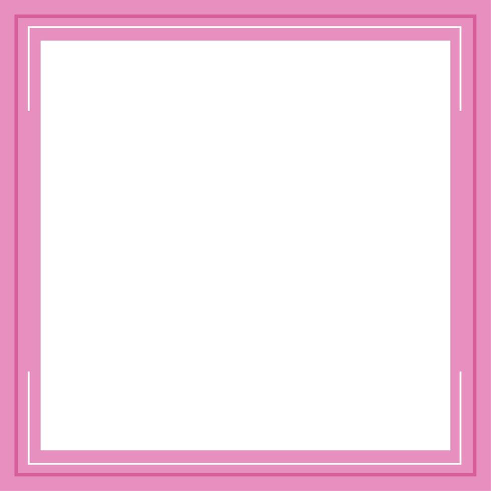 rosa och vit bakgrund Färg med rand linje form. lämplig för social media posta och webb internet annonser. mall layout. ram, inackordering för text, bild, annons. tömma Plats. vektor