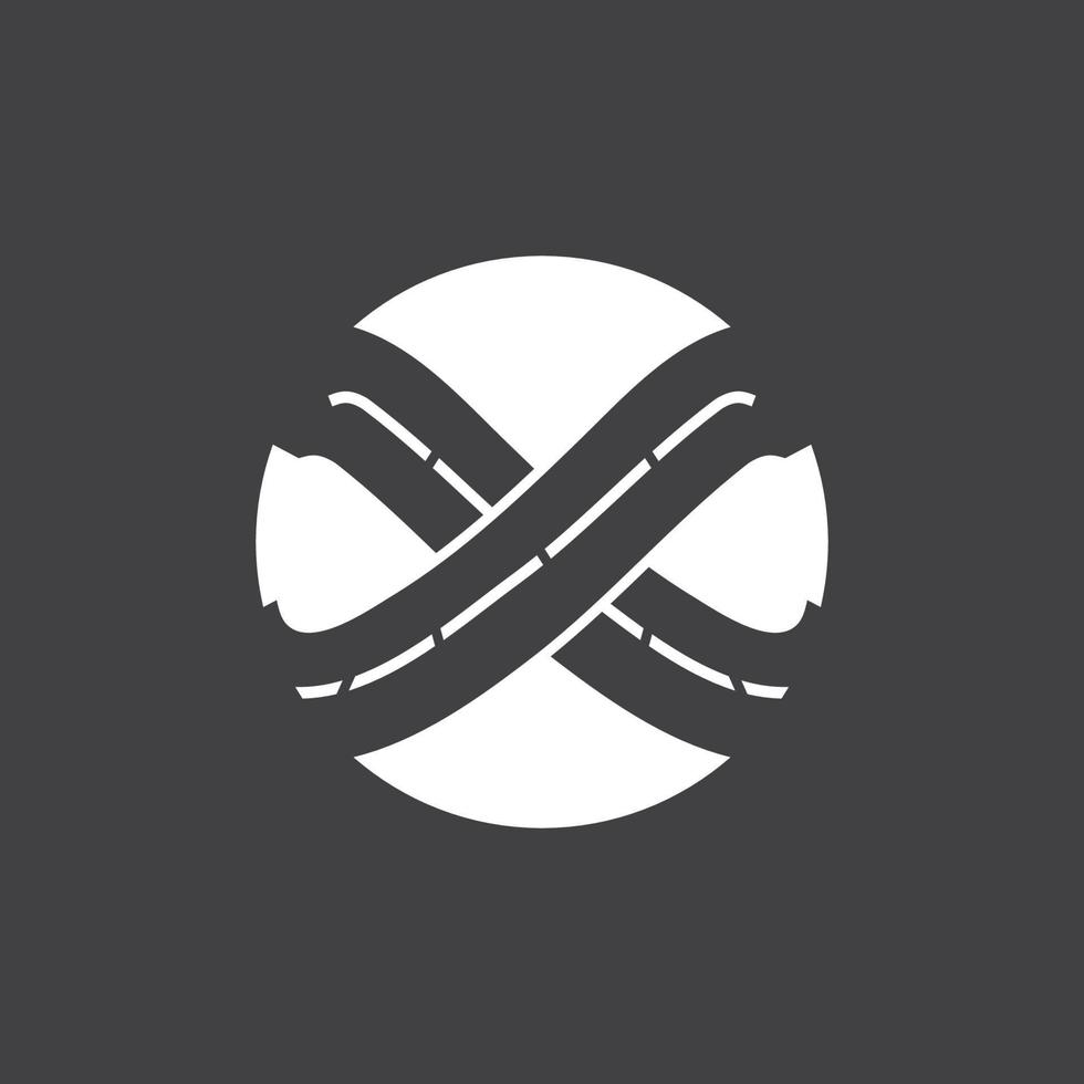 Vektorvorlage für das Logo der schwarzen Straße vektor
