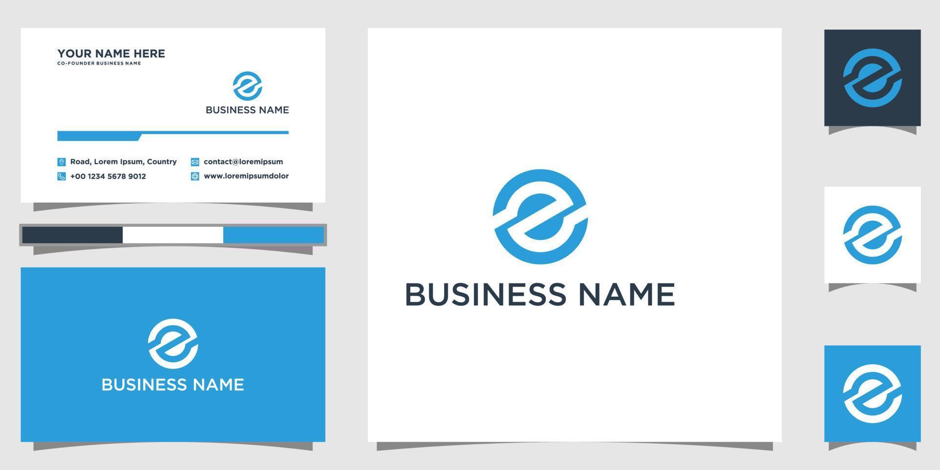 abstrakt initialer se brev logotyp design vektor illustration. brev se sand företag kort tamplate