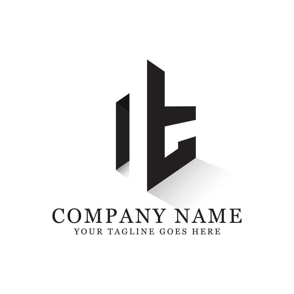 nt negative Raumlogodesigns, kreative Logoinspiration vektor