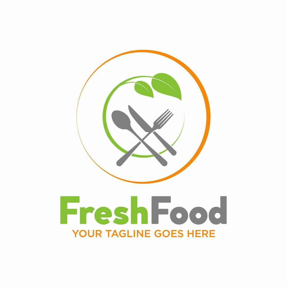 tallrik, kniv, sked, gaffel, och löv i fyrkant bild grafisk ikon logotyp design abstrakt begrepp vektor stock. kan vara Begagnade som relaterad till vegetarian restaurang eller mat