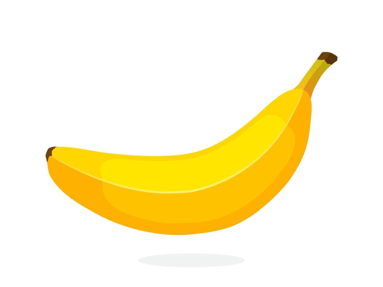 gelbe nicht geschälte banane vektor