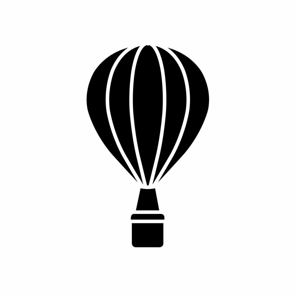 varm luft ballong ikon illustration mall. stock vektor. vektor