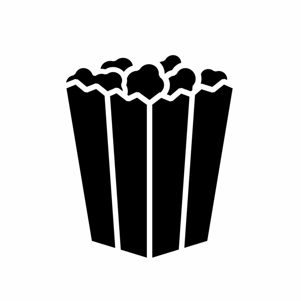 popcorn-symbol-illustrationsvorlage. Aktienvektor. vektor