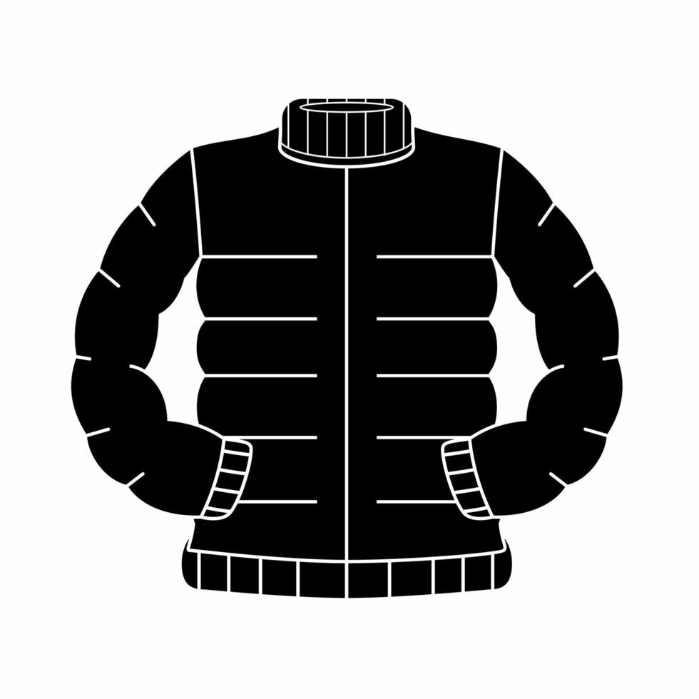 winterjacke symbol illustration vorlage. Aktienvektor. vektor