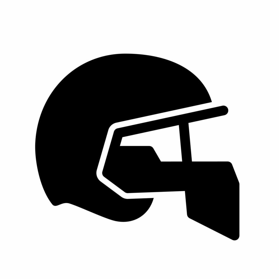 Abbildungsvorlage für Helmsymbole des amerikanischen Fußballs. Aktienvektor. vektor