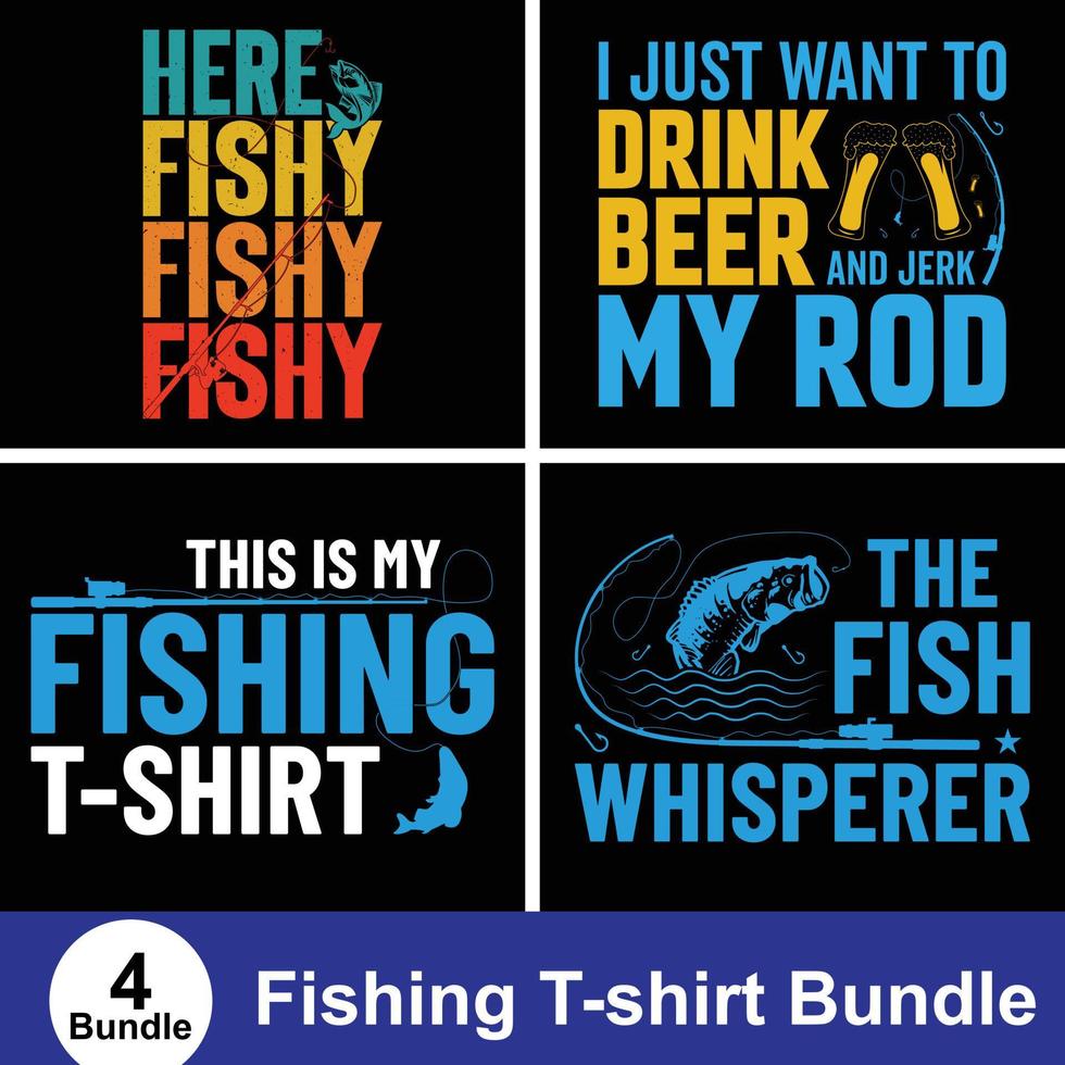 lustiger Fischliebhaber-T-Shirt-Designvektor. Verwendung für T-Shirts, Tassen, Aufkleber, Karten usw. vektor