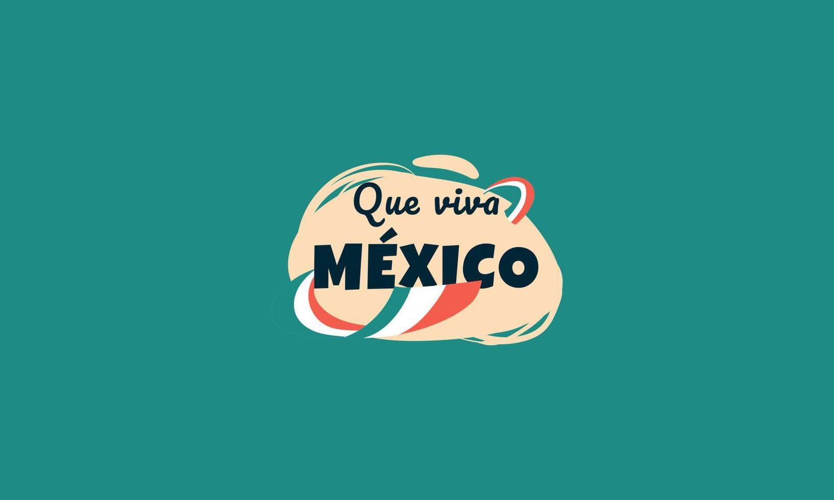 mexico oberoende dag vektor platt design