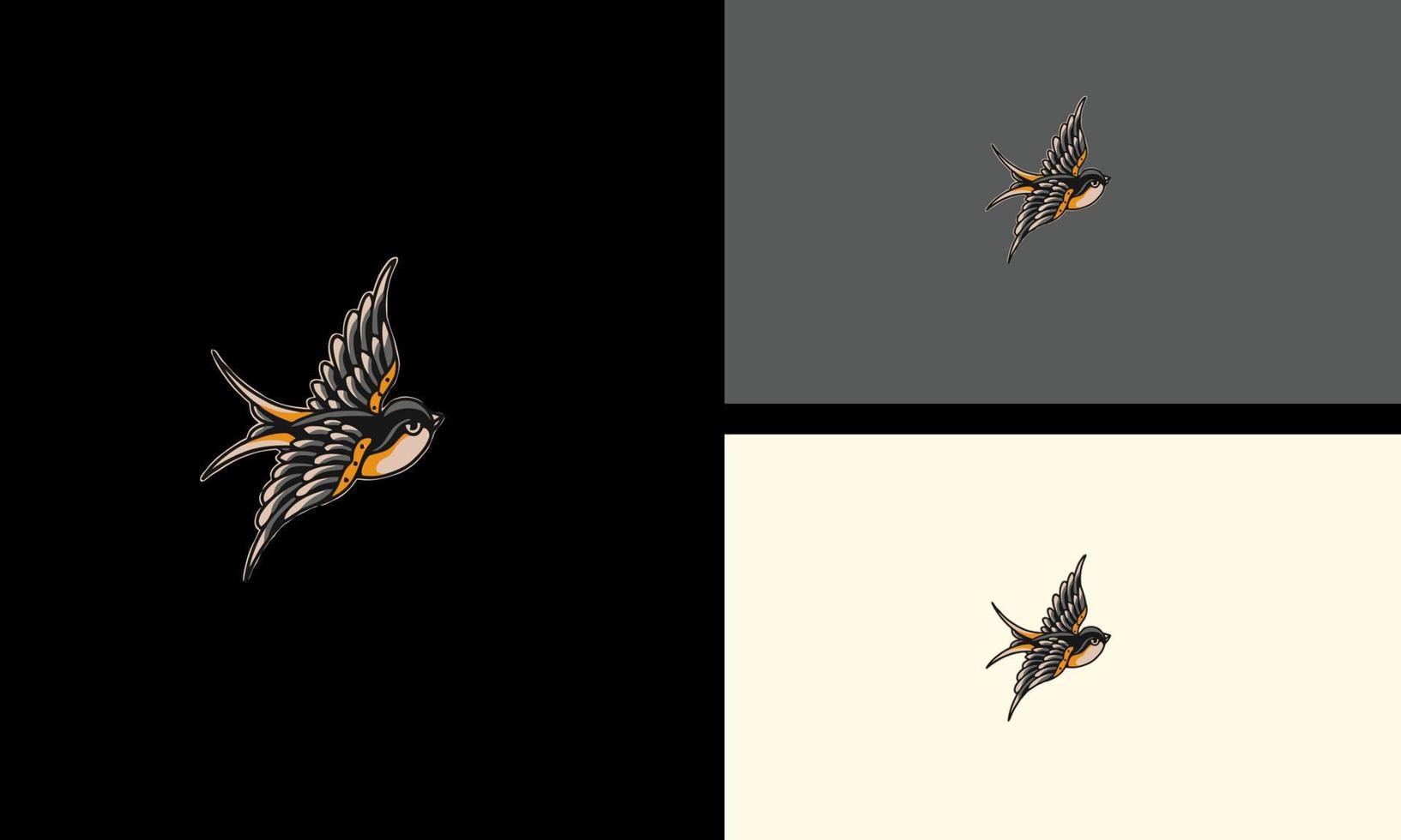 flygande fågel vektor illustration maskot design