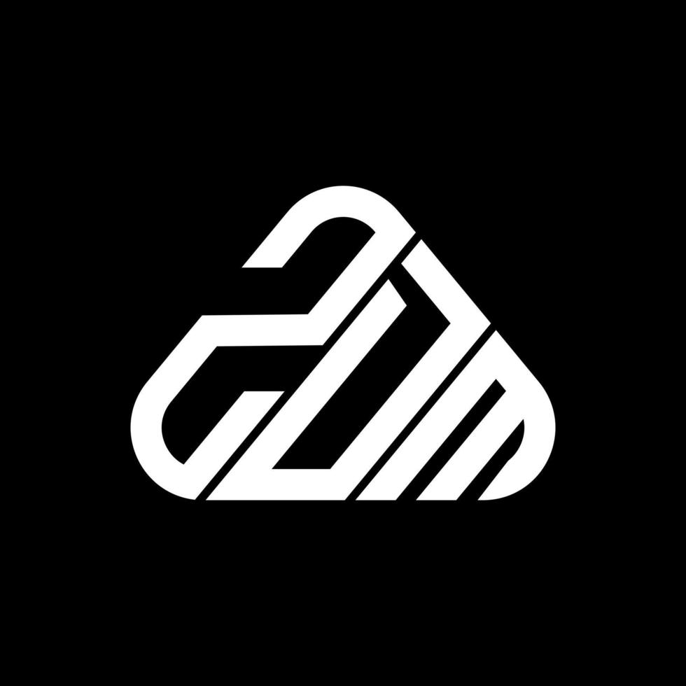 zdm Brief Logo kreatives Design mit Vektorgrafik, zdm einfaches und modernes Logo. vektor