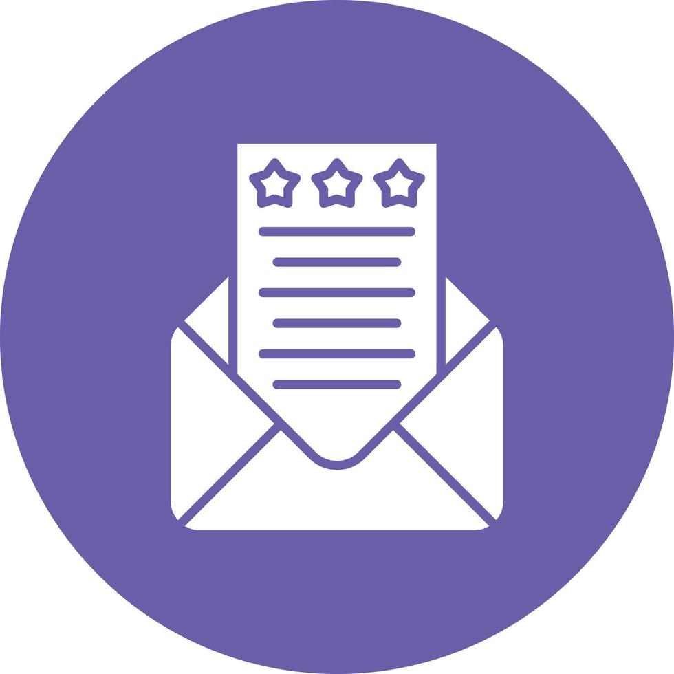 E-Mail-Feedback-Glyphenkreis-Hintergrundsymbol vektor