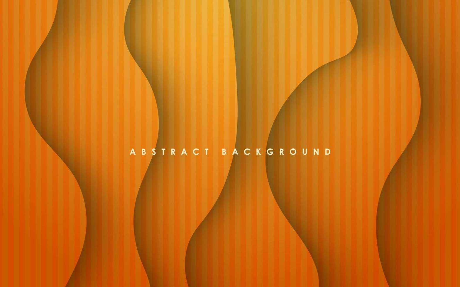 abstrakter, orangefarbener Farbverlauf, dynamischer, gewellter Schatten, Texturhintergrund. eps10-Vektor vektor