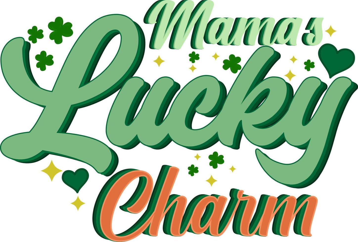 St Patrick Tag. eine glückliche Mama vektor