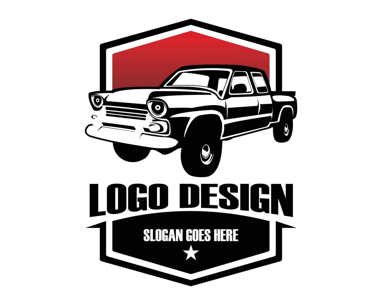 1950 chevy lastbil logotyp isolerat på vit bakgrund sida se. vektor illustration tillgängliga i eps 10.