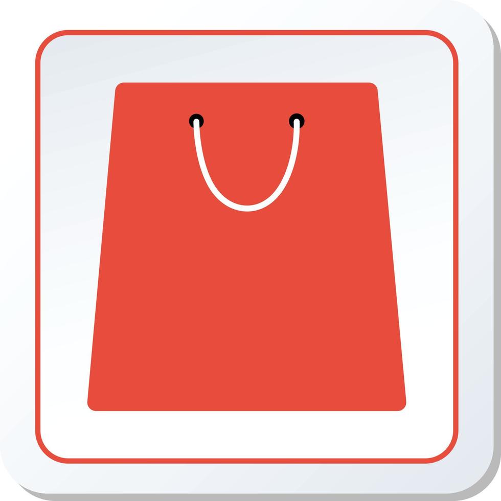 Einkaufstasche Symbol Vektorgrafik Illustration vektor