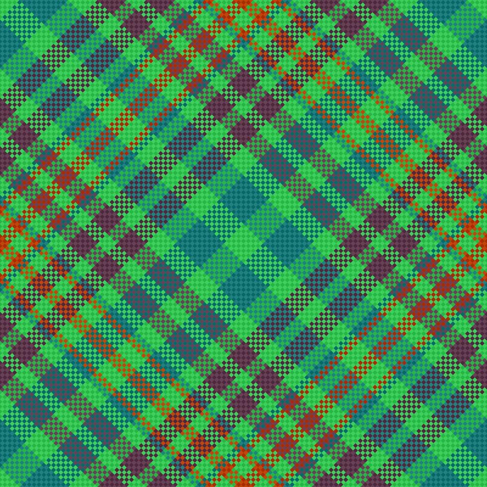 sömlös textil- kolla upp. vektor textur pläd. mönster tyg tartan bakgrund.