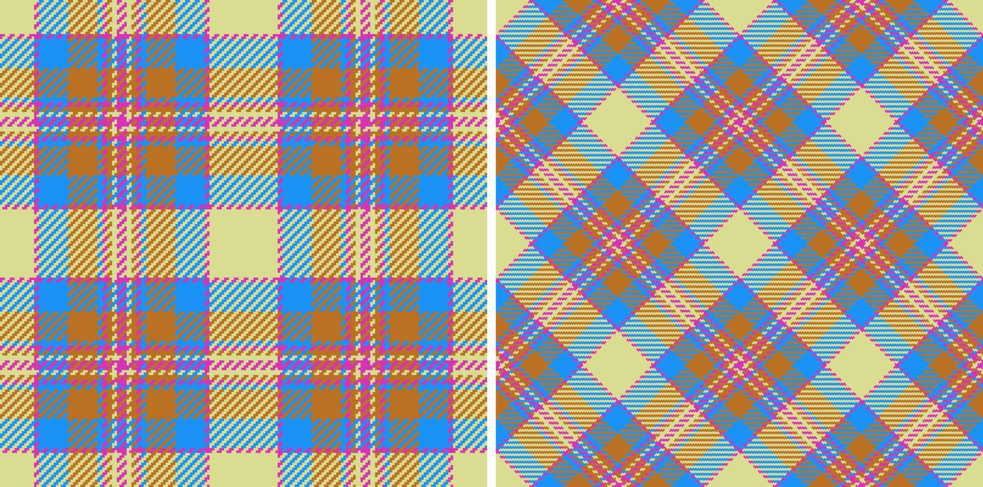 tyg kolla upp sömlös. tartan bakgrund textil. textur vektor pläd mönster.