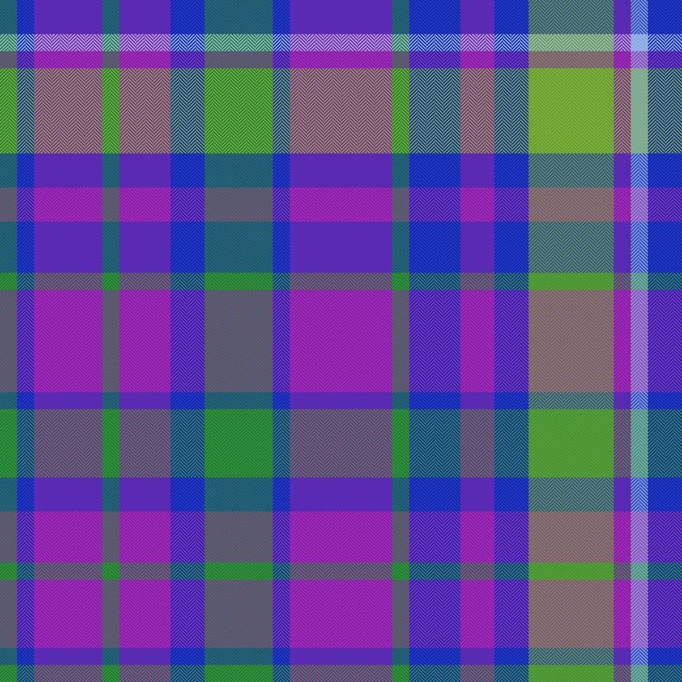 karierter nahtloser Scheck. Tartan-Vektorhintergrund. Muster Textur Stoff Textil. vektor