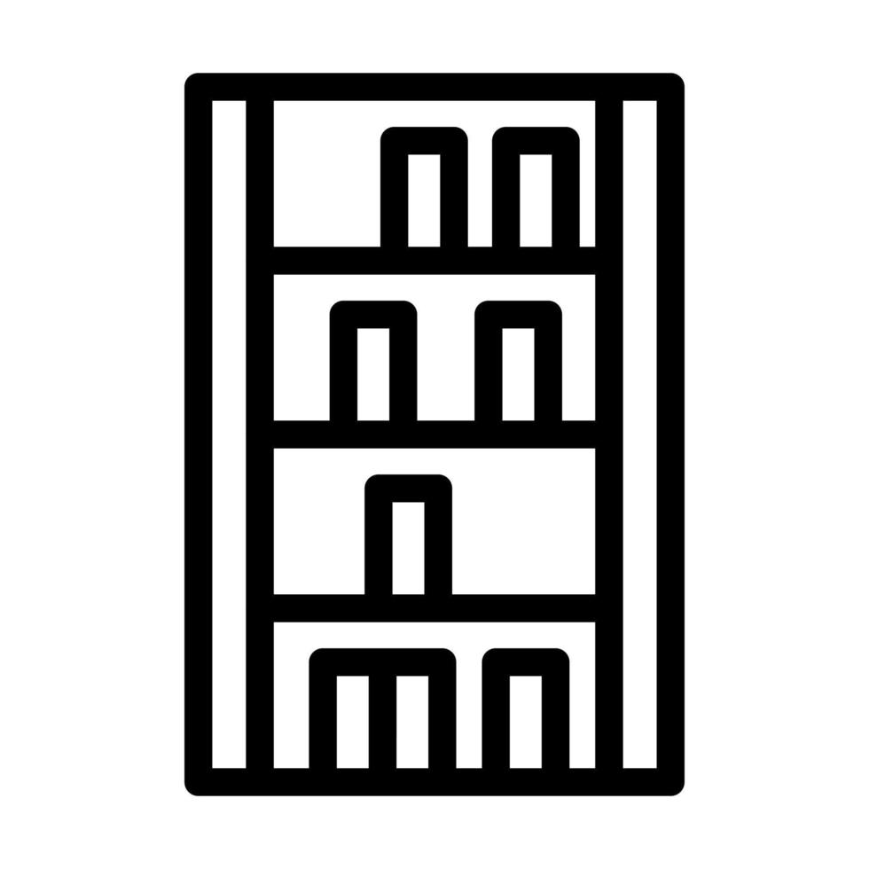Bücherregal-Icon-Design vektor