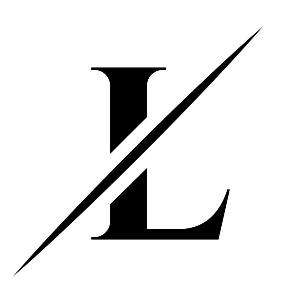Monogrammbuchstabe l Logo-Design-Vorlage. Design von Luxus-, Schönheits- und Modelogos vektor