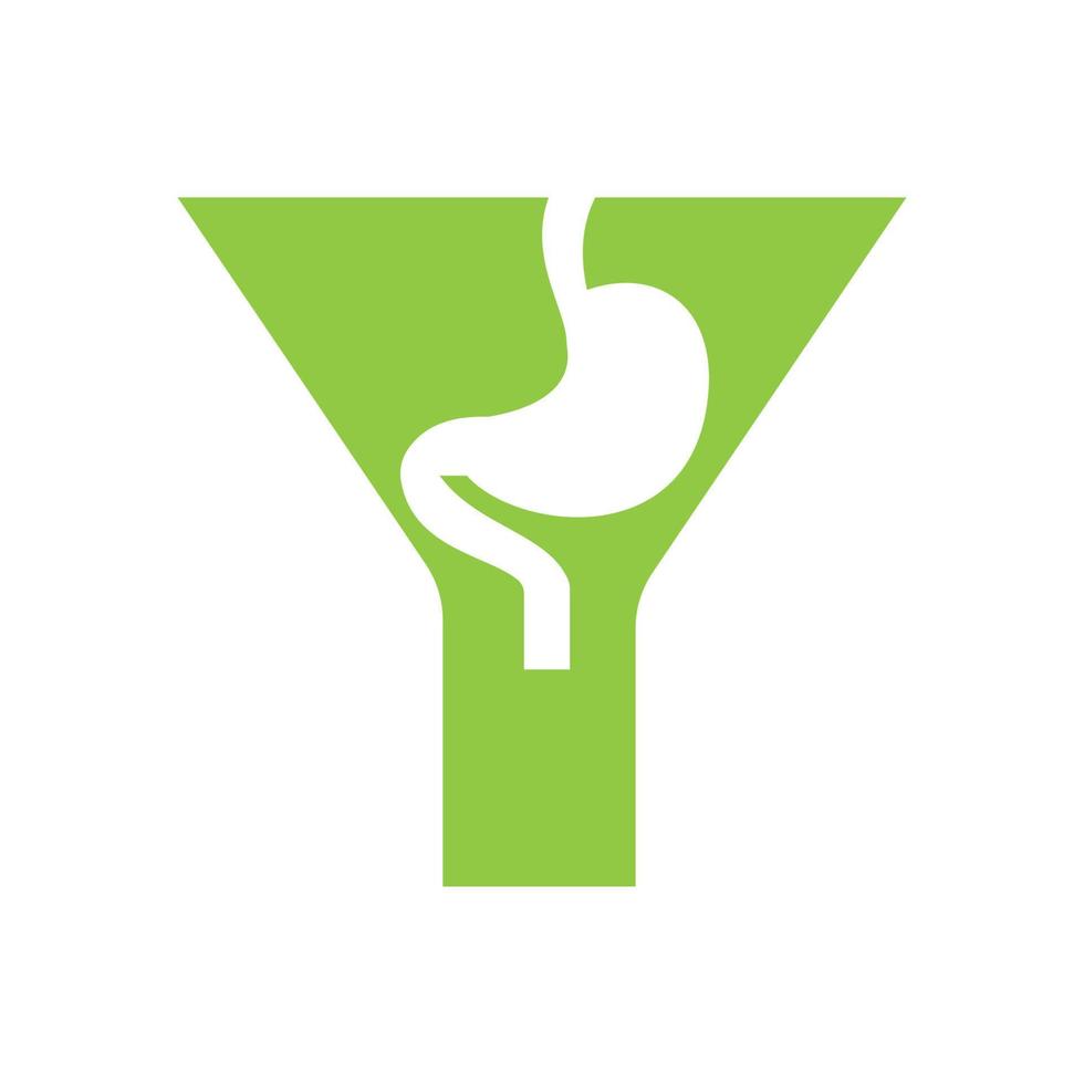 brev y minimal mage logotyp design för medicinsk och sjukvård symbol vektor mall