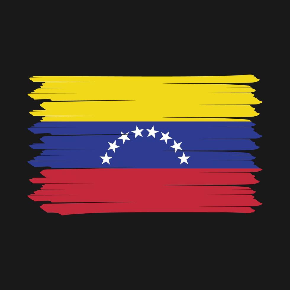 venezuela flag pinsel design vektor illustration