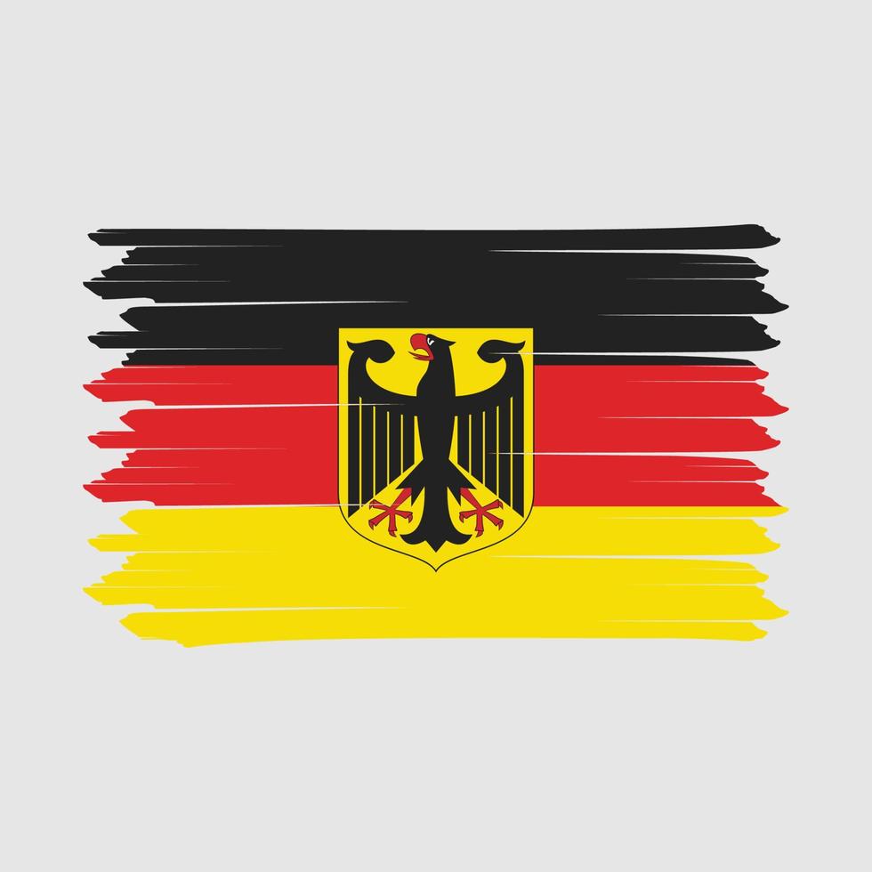 deutschland flagge bürste vektor