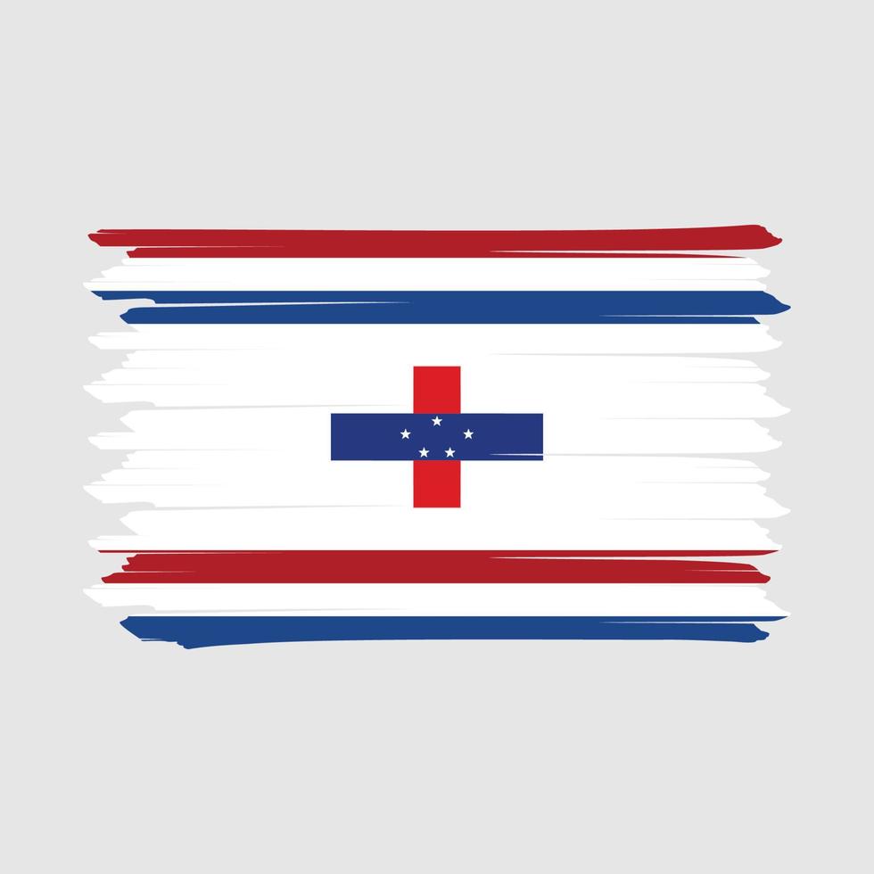 Nederländerna flagga borste vektor